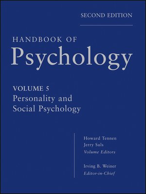 cover image of Handbook of Psychology, Personality and Social Psychology